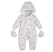 Cool Club, Kombinezon dziewczęcy z kapturem, ocieplany, różowy roz 80