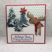 Kartka świąteczna, kartki święta Boże Narodzenie ręcznie robione z kopertą