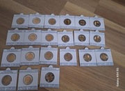 5 zł zrstaw 2014 - 2024 r. KOMPLET MONET MENNICZE