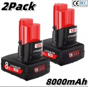 Akumulator Milwaukee 8Ah 12V 2 sztuki 