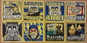 Vlepki ARKA GDYNIA, Cracovia, Lech, KSZO, Gryf Wej, Gwardia Kosz # 124