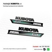 Naklejki traktorka KUBOTA G18 / G21