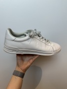 Białe skórzane buty POLO