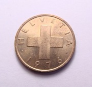Szwajcaria 1 rappen 1976