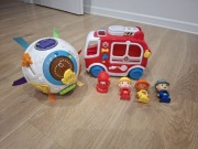 Hula kula Vtech, interaktywna, raczkowanie, autko straż pożarna, grające 