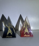 przycisk do papieru 2szt wieza eiffla w piramidzie. nie szklo. PARIS stary
