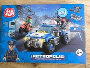 Duży zestaw klocków patrol policyjny 