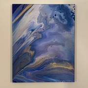 Obraz nowoczesny pouring 40x50