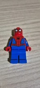 Lego minifigurki Spider-Man, niebieskie nogi, nadruki na rękach