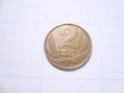 Polska moneta 2 zł złote 1985 mosiądz