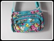 Wzorzysta torba torebka z długim paskiem nowa