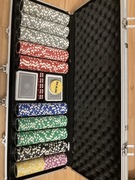 Zestaw do pokera 500 żetonow + tasarka do kart