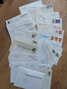 Koperty, ze znaczkami i bez, różne pieczątki  35szt