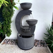 FONTANNA OGRODOWA " A G A " wys. 105 cm ! ośw. LED ! OGRÓD-TARAS-PATIO !