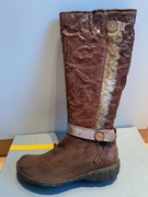 Manas włoskie kozaki całe ze skóry -Piękne roz. 37