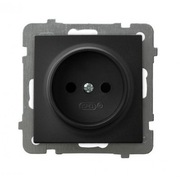 Gniazdo pojedyncze Ospel As GP-1G/m/33 czarny