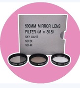 Zestaw filtrów 30,5mm Filtry KM-500 skylight + ND-2X ND-4X