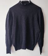 Sweter z golfem czarny roz.S wymiary opis firmy Zara