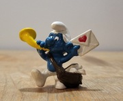 Schleich smerf smurf listonosz figurka unikat model wycofany z 1978 r.