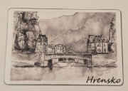 Magnes na lodówkę Hrensko Brama Pravcicka Czechy Republika Czeska. (4K)