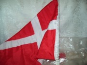 Flagi Narodowe Dani 31/42 - 2 szt. na okna auta