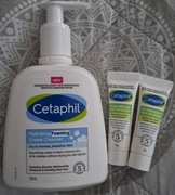Cetaphil nawilżający krem pianka do mycia twarzy cera wrażliwa + 2 kremy