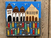 Kamienica Gdańska. Obraz ludowy.