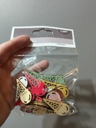 Drewniane ozdoby lody zestaw