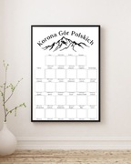 Plakat Korona Gór Polskich A2 Możliwość personalizacji