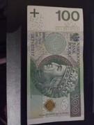  banknot obiegowy  sto złotych NBP używany 