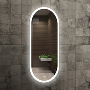 lustro łazienkowe led barwa neutralna owalne 45x105 cm venti
