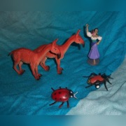 Zwierzątka lamy, biedronki i Esmeralda 5 szt