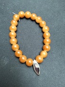 Bransoletka z kolorowych koralików 20 cm rękodzieło