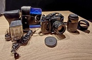Aparat fotograficzny Zenit 11 w zestawie