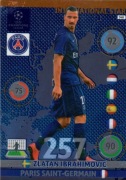 PANINI CHAMPIONS LEAGUE 2014/2015 INERNATIONAL ZLATAN IBRAHIMOVIĆ PSG 348