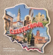 Magnes na lodówkę Częstochowa. Polska. Matka Boska Częstochowska. 