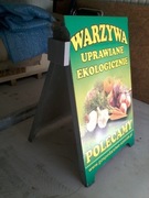 Potykacz reklamowy stalowy, duży.