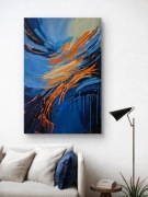 Duży nowoczesny obraz 120x80cm abstrakcja kolory