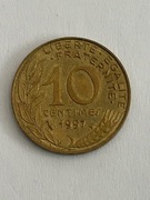 Moneta 10 Centimes 1997