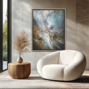 Abstrakcja,struktura,olej, 80x100cm, Monika Seroka