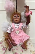 Cudna lalka ( małpka ) reborn ręcznie wykonana