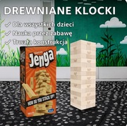 Gra Jenga Classic 54 drewniane klocki – gra zręcznościowa 5 +