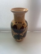 DUŻY WAZON PRL 38 cm – ręcznie malowany „pikasiak” vintage retro klimat