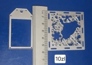 Wykrojnik ramka tag etykieta scrapbooking kartki prezent dekoracje