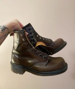 Glany Martensy Dr Martens 35/36 burgund bordo brąz vintage retro oldschool