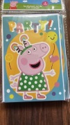 Zaproszenie urodzinowe Świnka Peppa z kopertą 