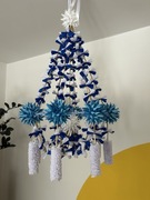 Pająk ludowy ze słomy i bibuły sztuka ludowa rękodzieło