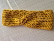 Musztardowa opaska #handmade