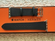 Pasek Apple Watch Hermes Single Tour 42- 49mm black noir skóra naturalna