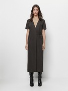 Massimo dutti sukienka klasyczna grafitowa (M)